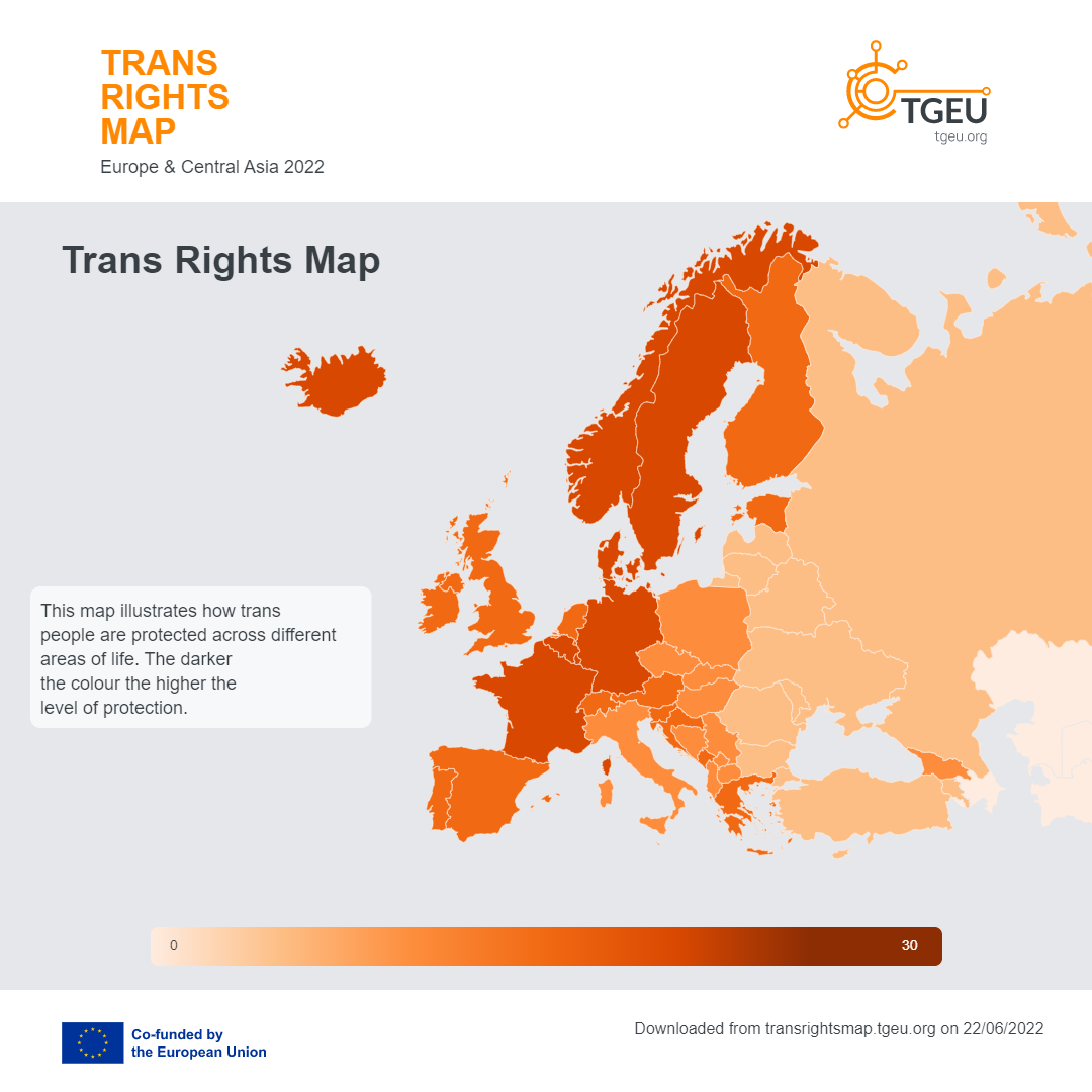 trans rights map diritti